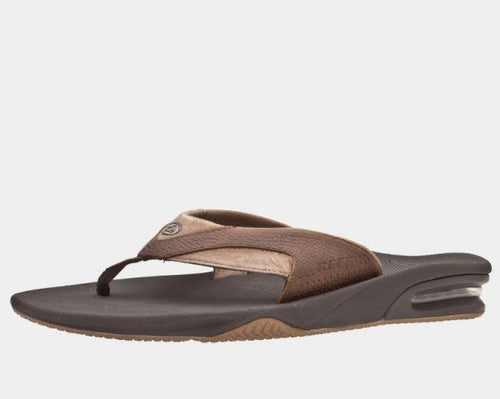 Leather Fanning Flip Flops